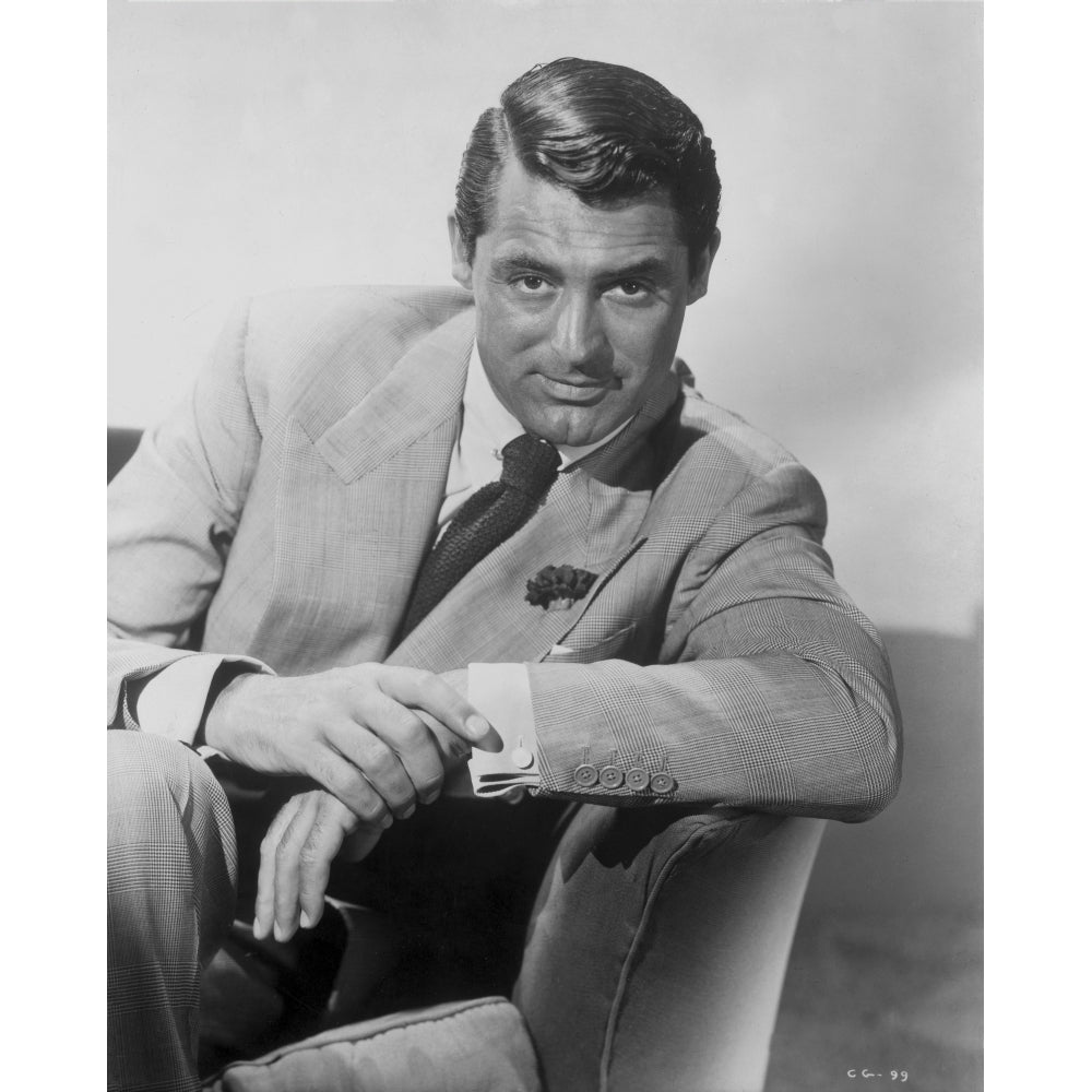 Cary Grant Seated in Formal Suit Photo Print Image 1