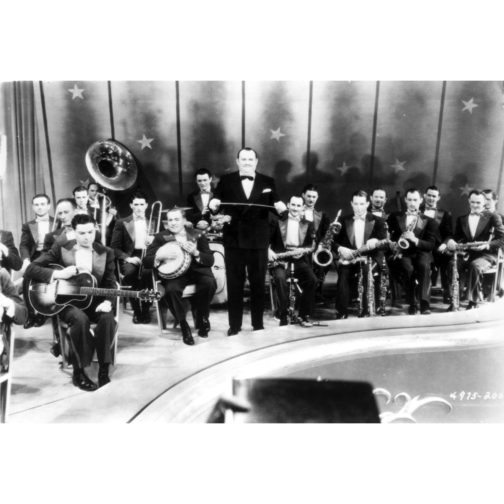 Paul Whiteman on stage with orchestra Photo Print Image 1