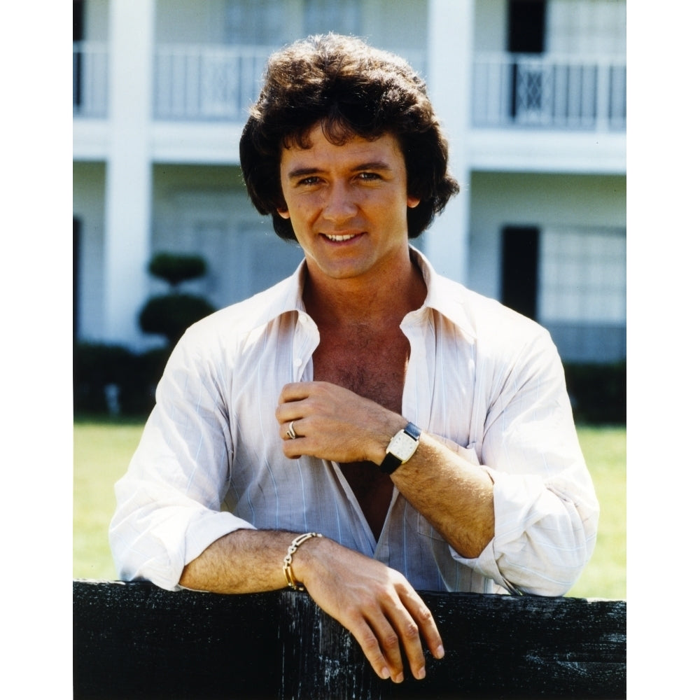 Patrick Duffy smiling Posed in White Long Sleeves Photo Print Image 1