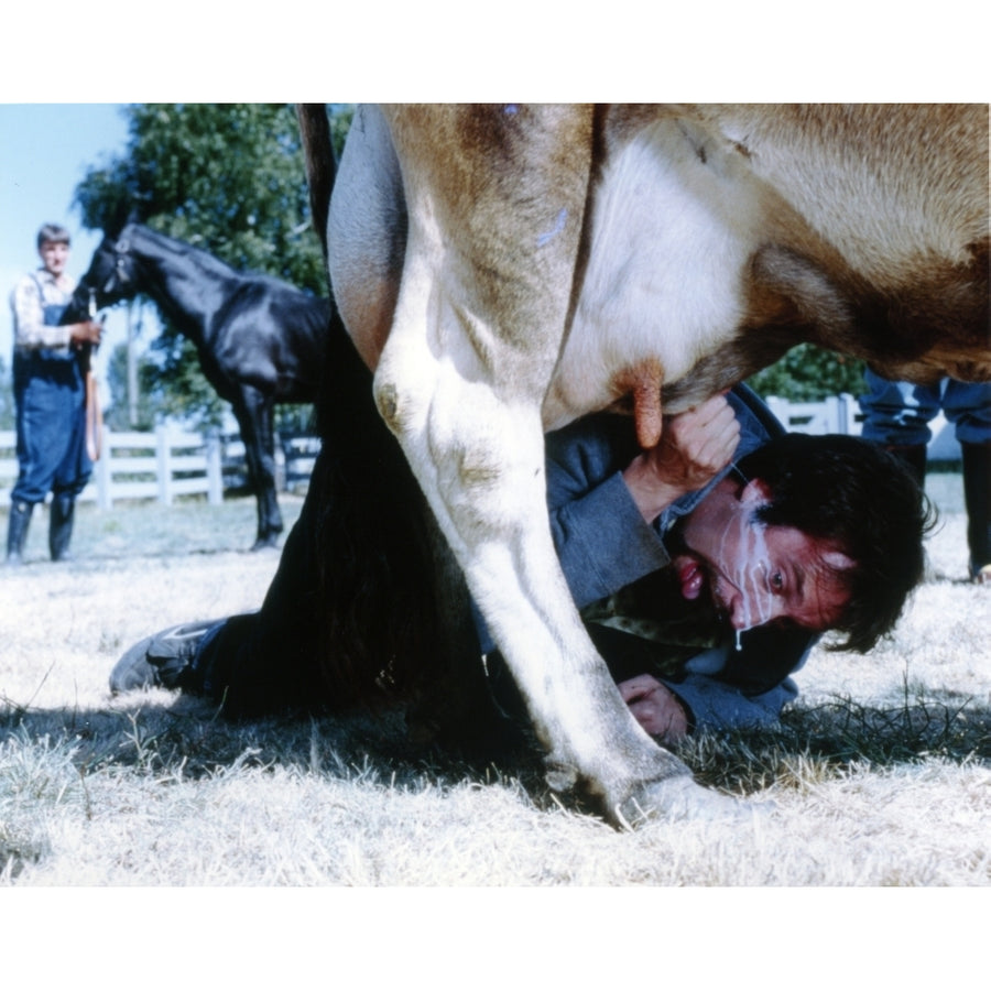 Tom Green Milking a Cow in Classic Picture Photo Print Image 1