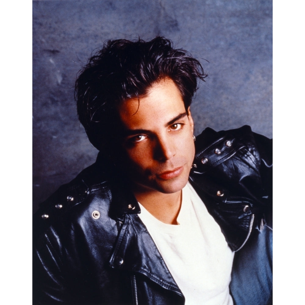 Richard Grieco Portrait in Black Leather Jacket Photo Print Image 1