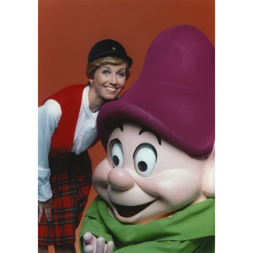 Sandy Duncan standing Beside Dwarf Mascot Photo Print Image 1