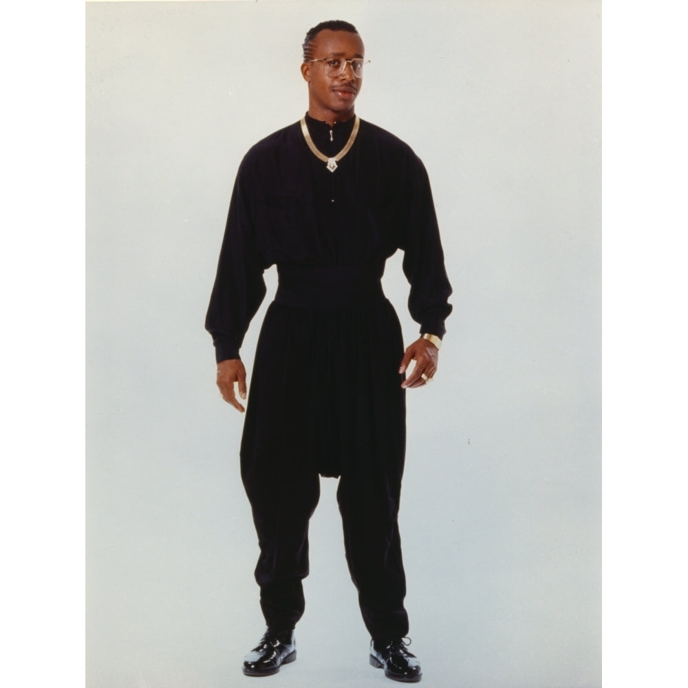 MC Hammer Posed in Black Outfit with Necklace Photo Print Image 1