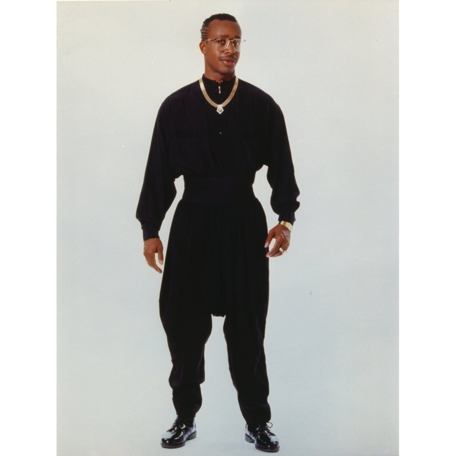 MC Hammer Posed in Black Outfit with Necklace Photo Print Image 1