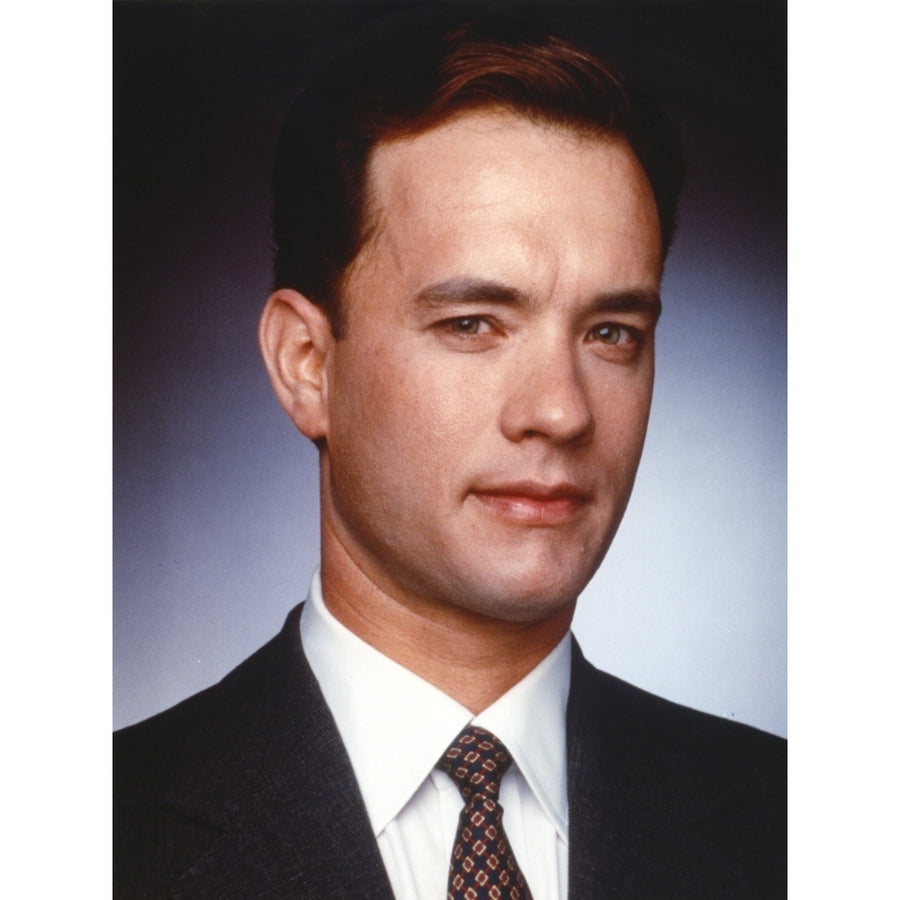 Tom Hanks Close Up Portrait in Black Coat Photo Print Image 1