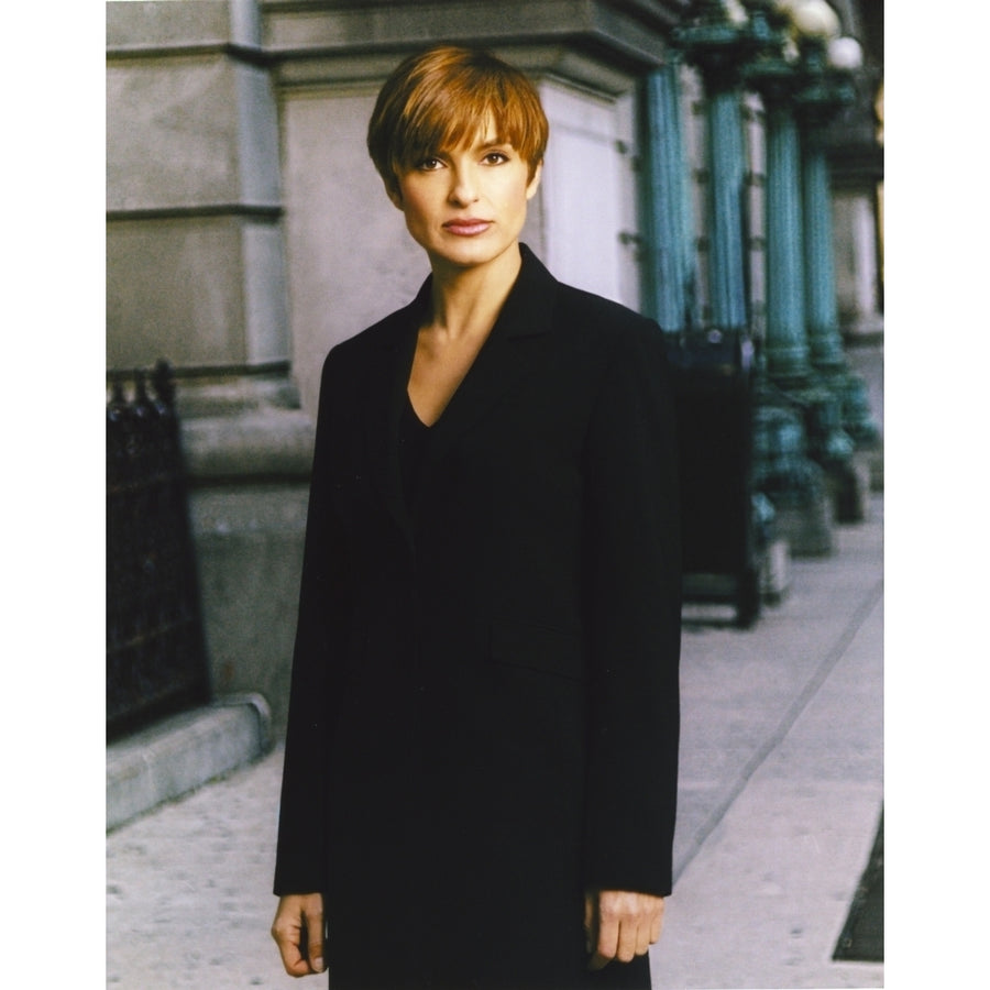 Mariska Hargitay standing in Black Coat Portrait Photo Print Image 1