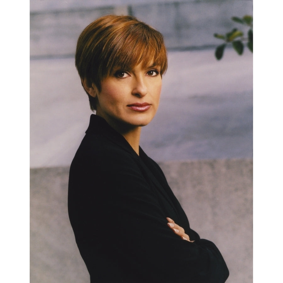 Mariska Hargitay Posed Side View in Black Coat Photo Print Image 1