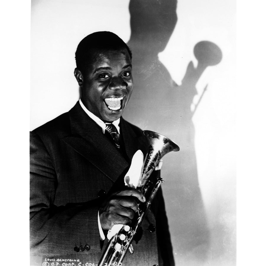 A Portrait Of Louis Armstrong Photo Print Image 1