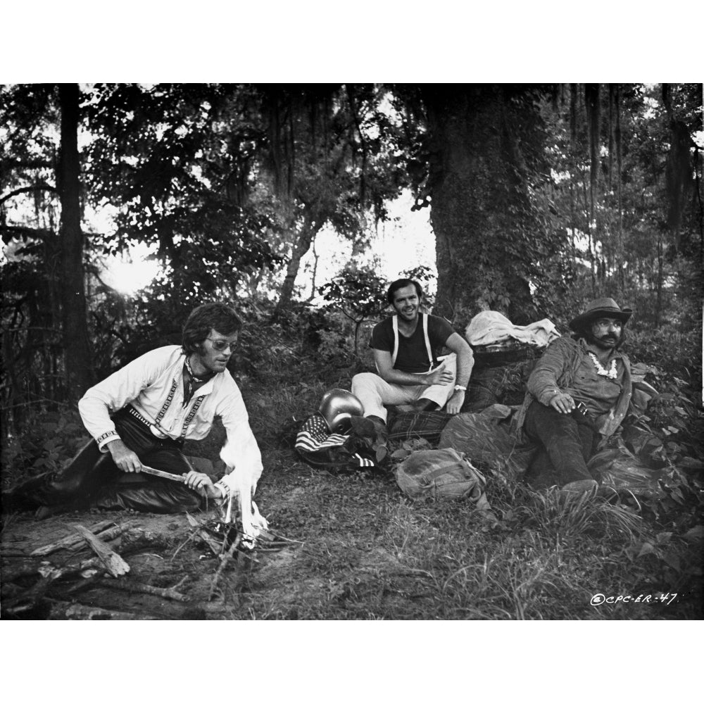 Easy Rider Seated in Cowboy Attire Photo Print Image 1