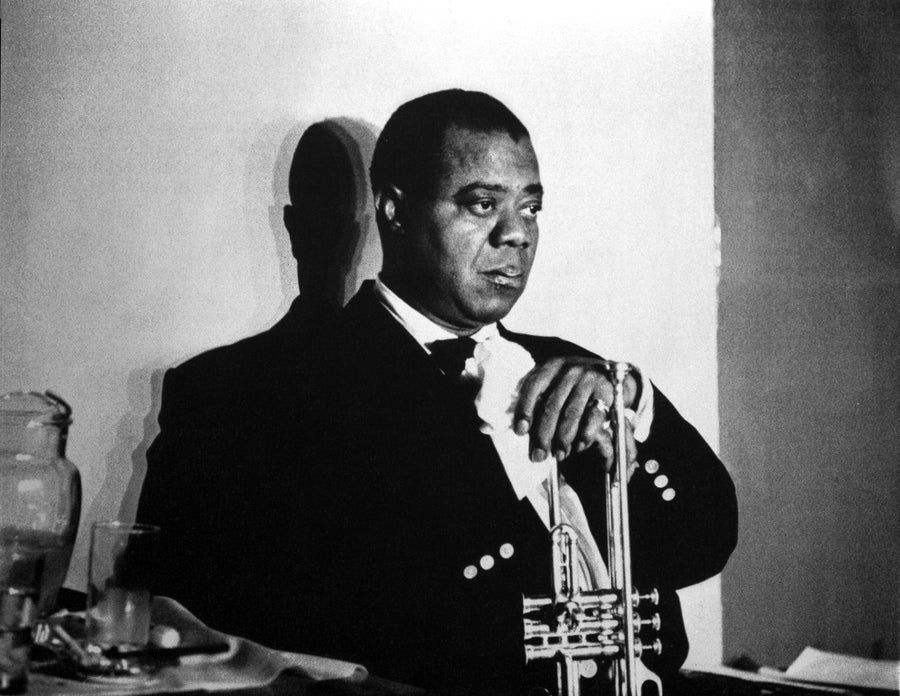 A portrait of Louis Armstrong Photo Print Image 1