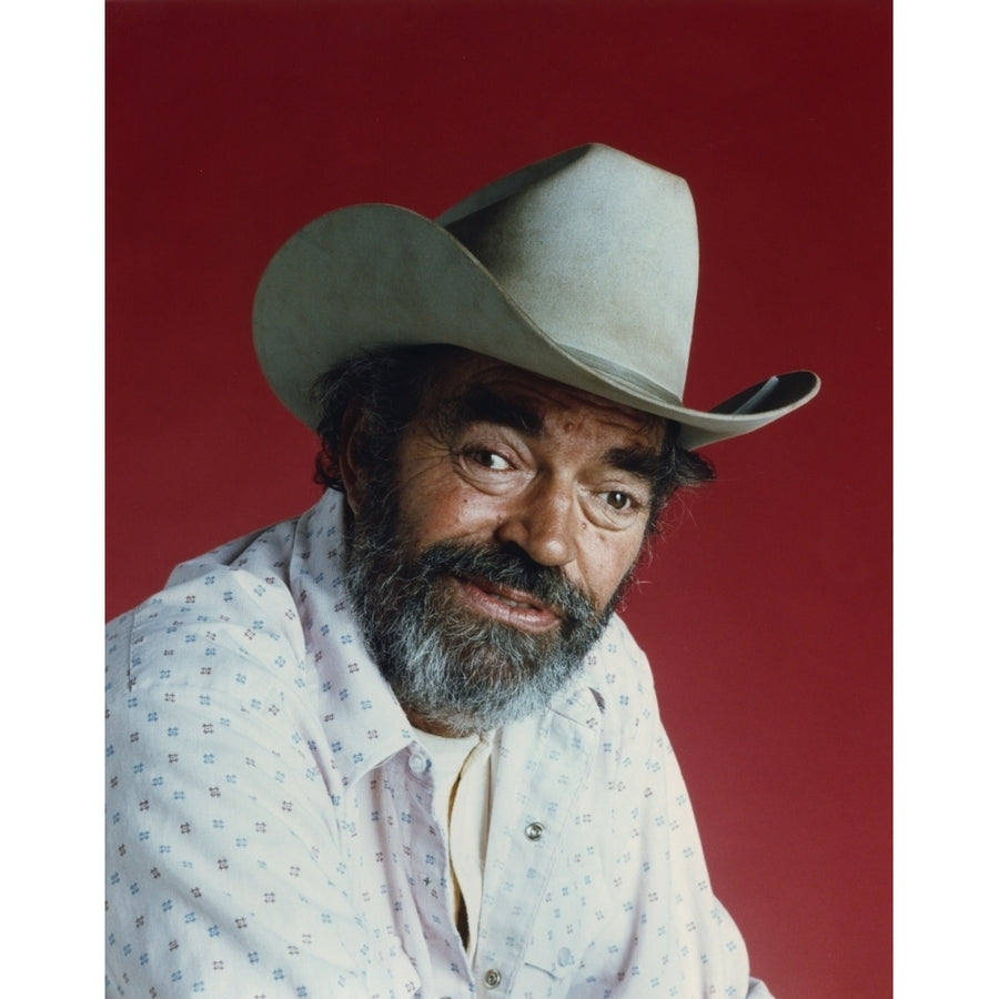 Jack Elam Red Background Close Up Portrait Photo Print Image 1