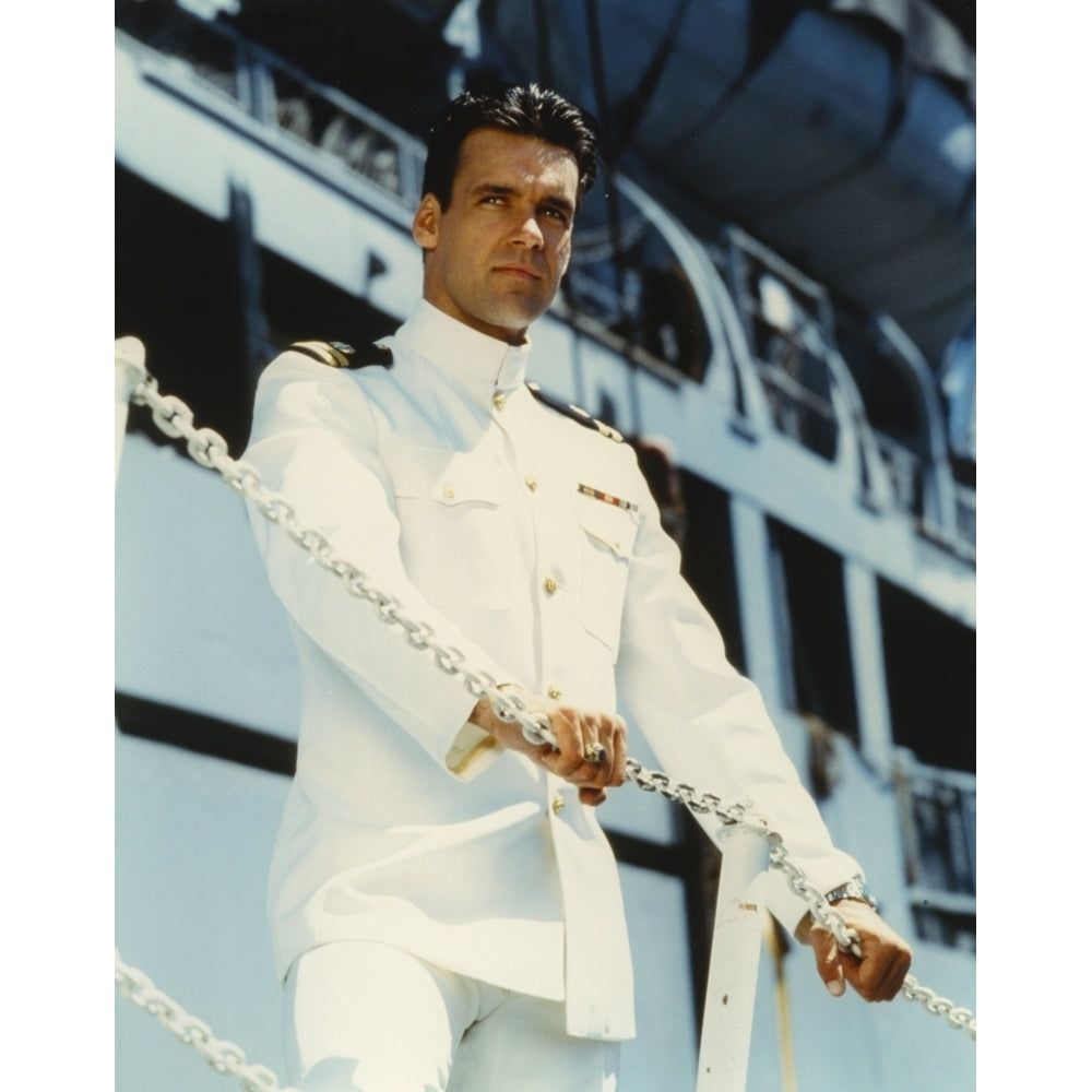 David James Elliott standing in Navy uniform Photo Print Image 1