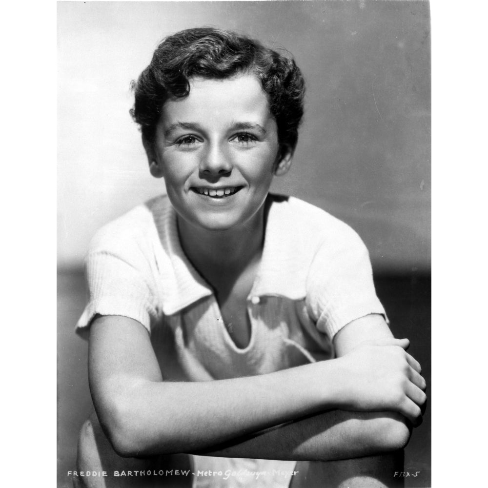 Freddie Bartholomew Leaning on Chair With One Leg standing Photo Print Image 1