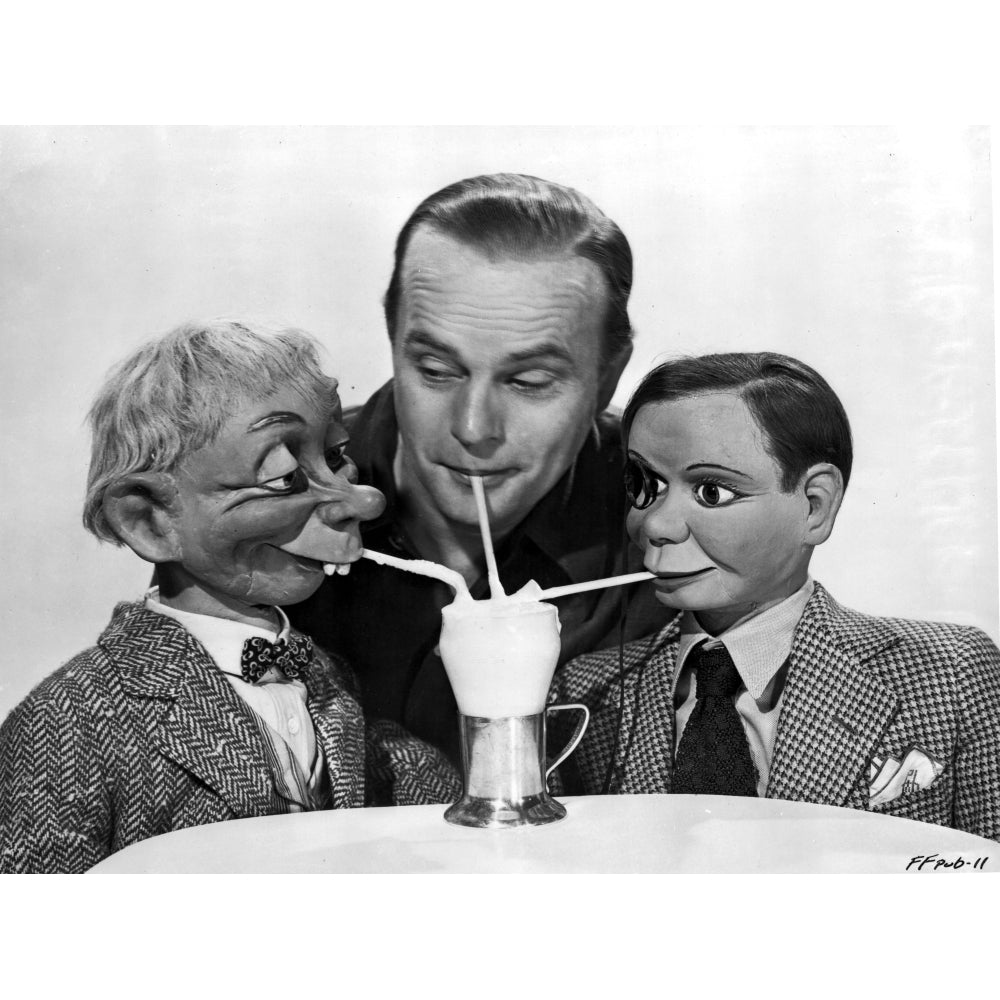 Edgar Bergen with puppets Photo Print Image 1