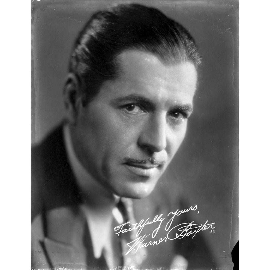 A Signed Portrait Of Warner Baxter Photo Print Image 1