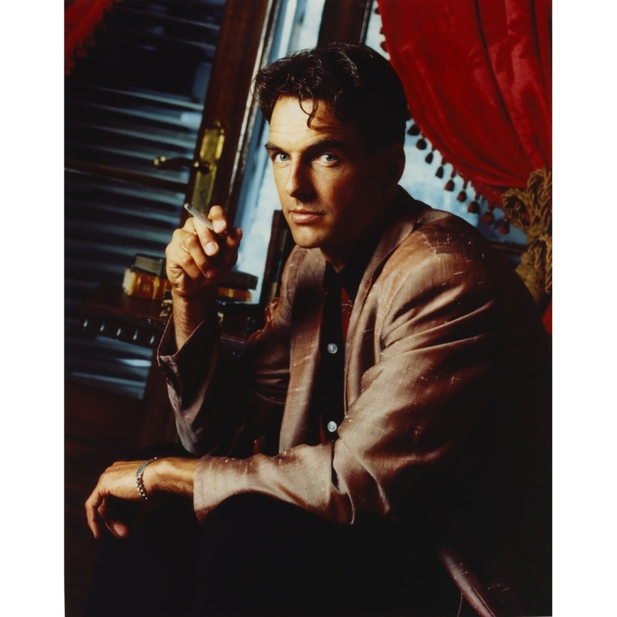 Mark Harmon Portrait in Brown Suit Photo Print Image 1