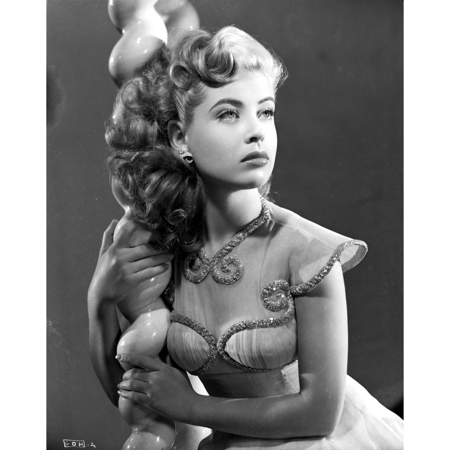 Gloria DeHaven Curly Hair Side View Posed Photo Print Image 1