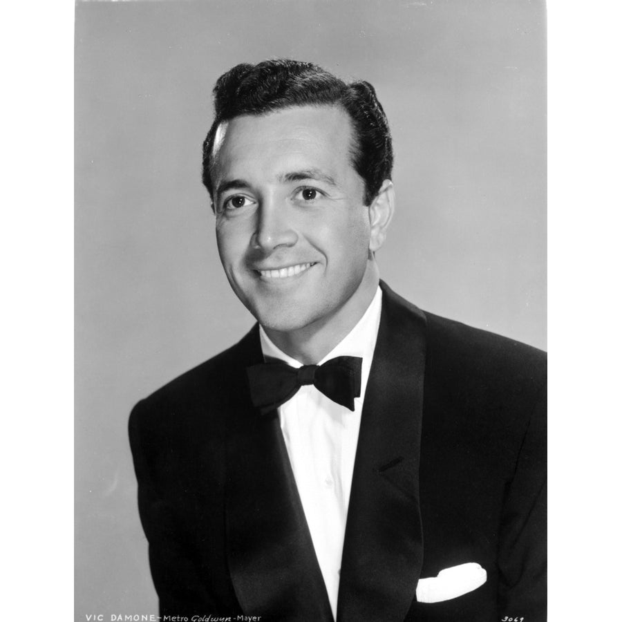 Vic Damone Posed in Black Suit Photo Print Image 1