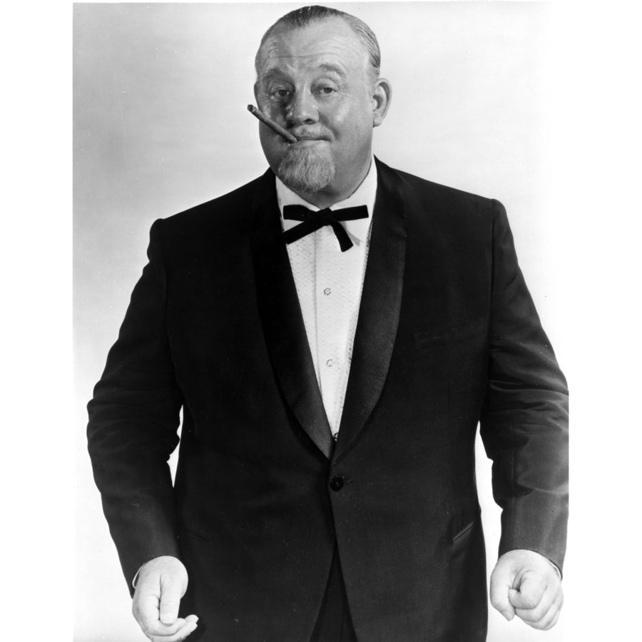 Burl Ives Posed in Black Suit Photo Print Image 1