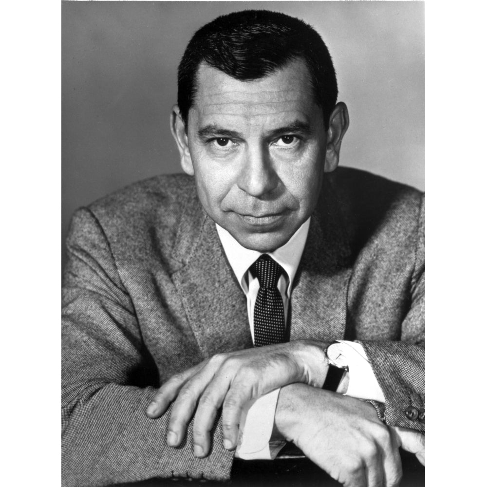 Jack Webb Looking Serious With Two Hands Cross Photo Print Image 1