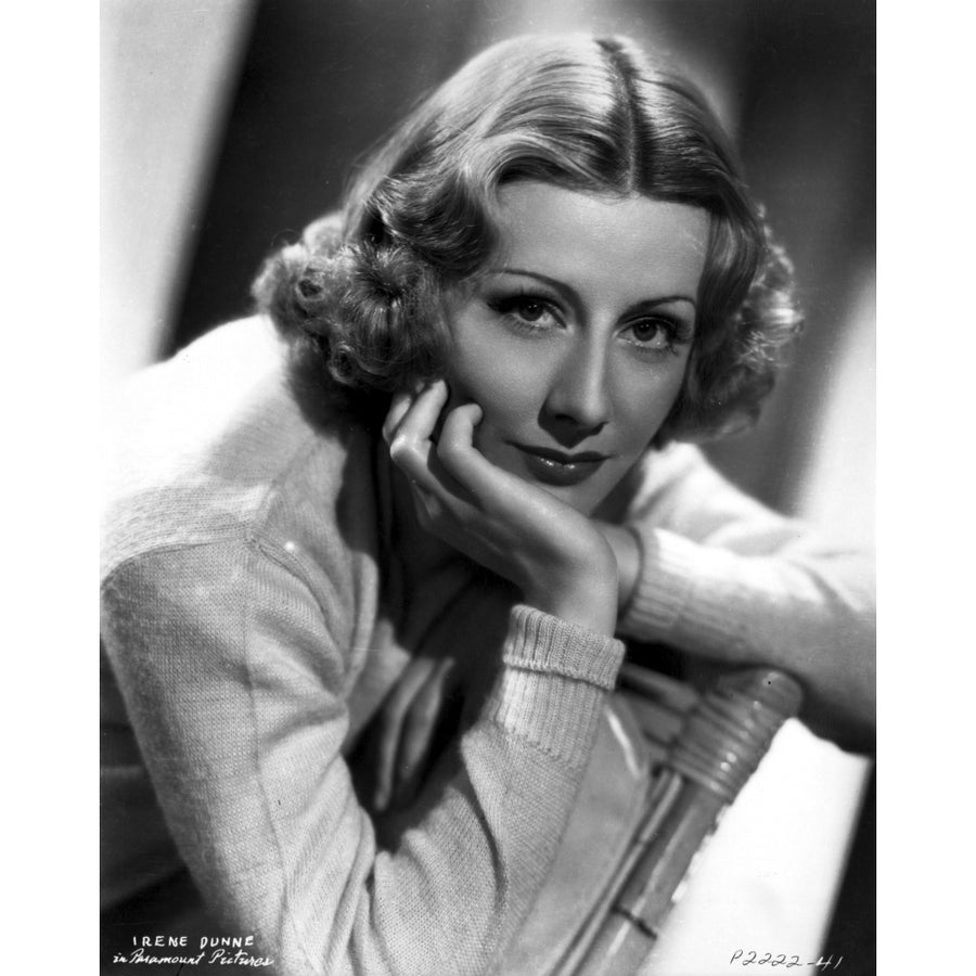 Irene Dunne on Knitted Full Sleeve Portrait Photo Print Image 1