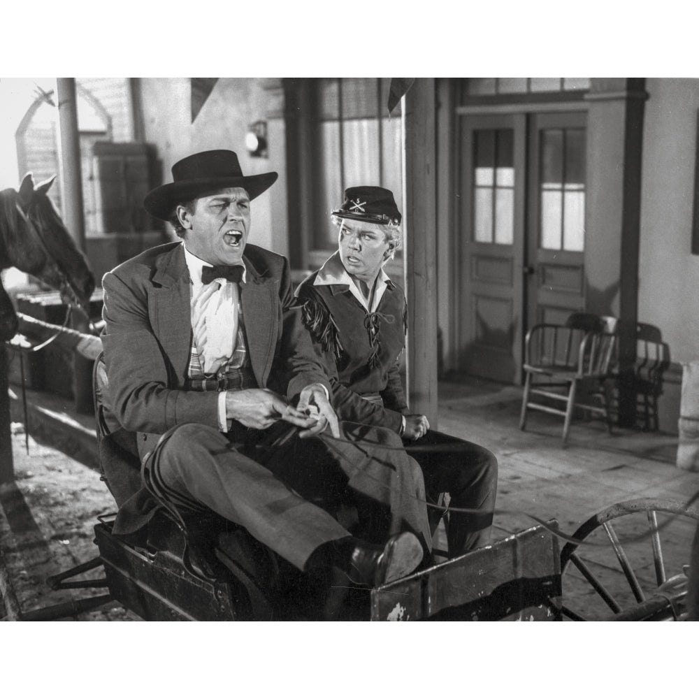 Calamity Jane singing in Black Suit Photo Print Image 1