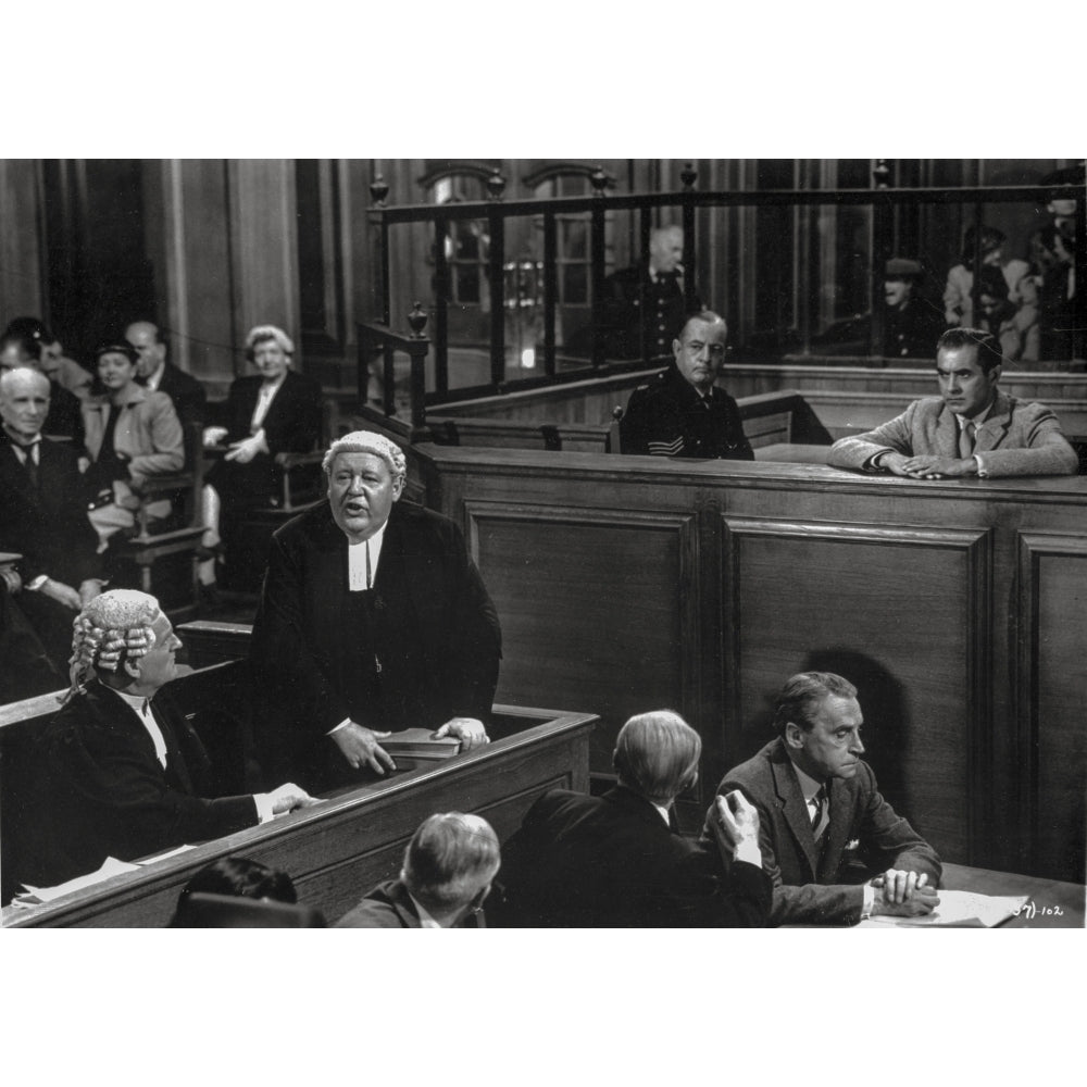 Witness For The Prosecution Cast Talking in Movie Scene Photo Print Image 1