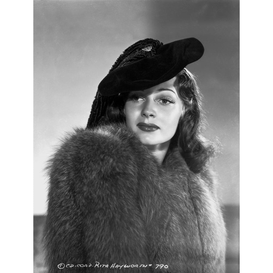 Rita Hayworth Posed in Hat Photo Print Image 1