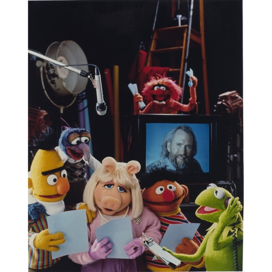 Jim Henson Hanging Out with Sesame Street Cast Photo Print Image 1