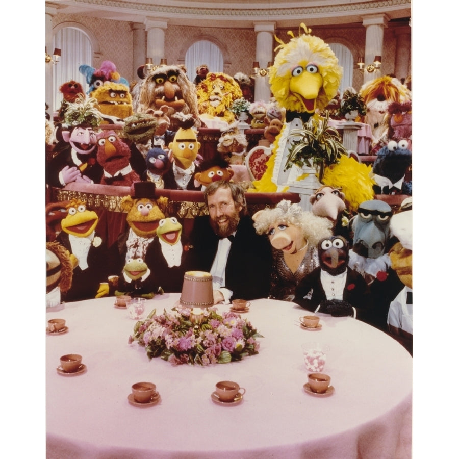 Jim Henson Dining with Sesame Street Cast Photo Print Image 1