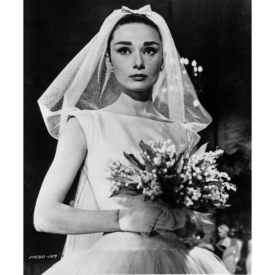 Audrey Hepburn Funny Face Wedding Dress Photo Print Image 1