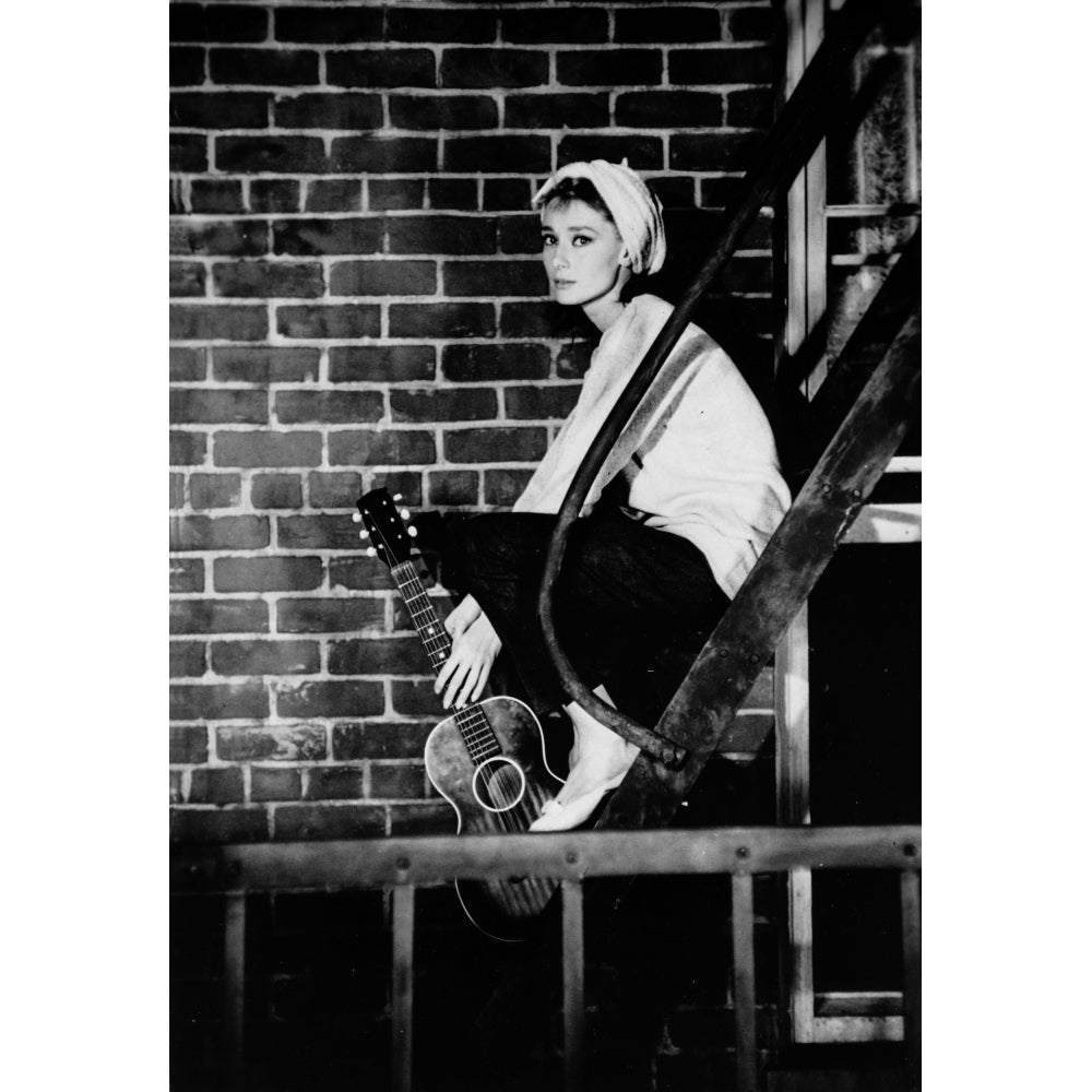 Audrey Hepburn Portrait Breakfast at Tiffanys Photo Print Image 1