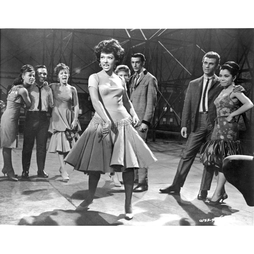 West Side Story Woman in Dress Dancing Photo Print Image 1