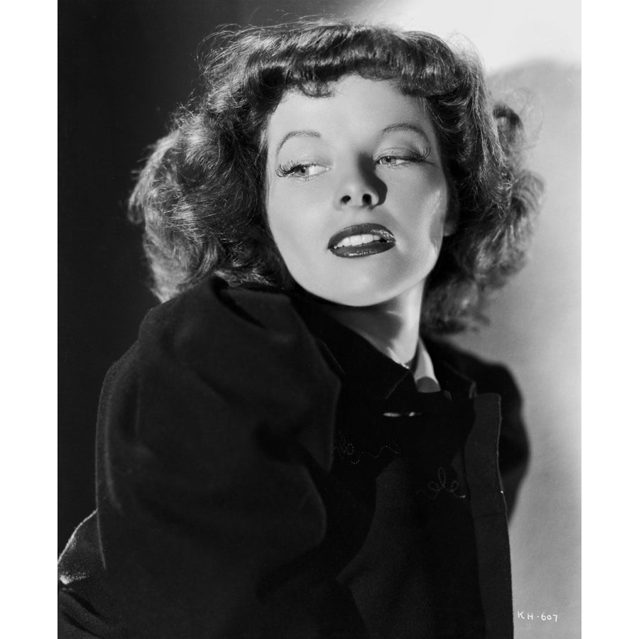 Portrait of Katharine Hepburn wearing faux Coat Photo Print Image 1