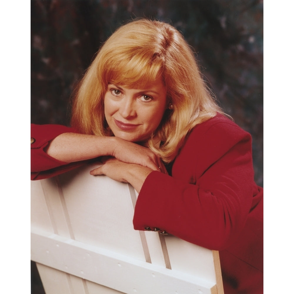 Catherine Hicks posed on Chair Photo Print Image 1