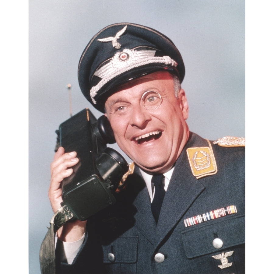 Hogans Heroes Holding an Armys Radio Photo Print Image 1