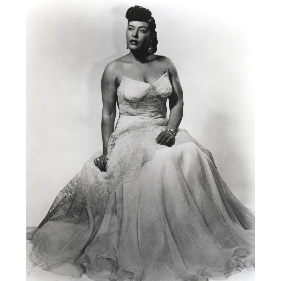 Billie Holiday in Wedding Gown Portrait Photo Print Image 1