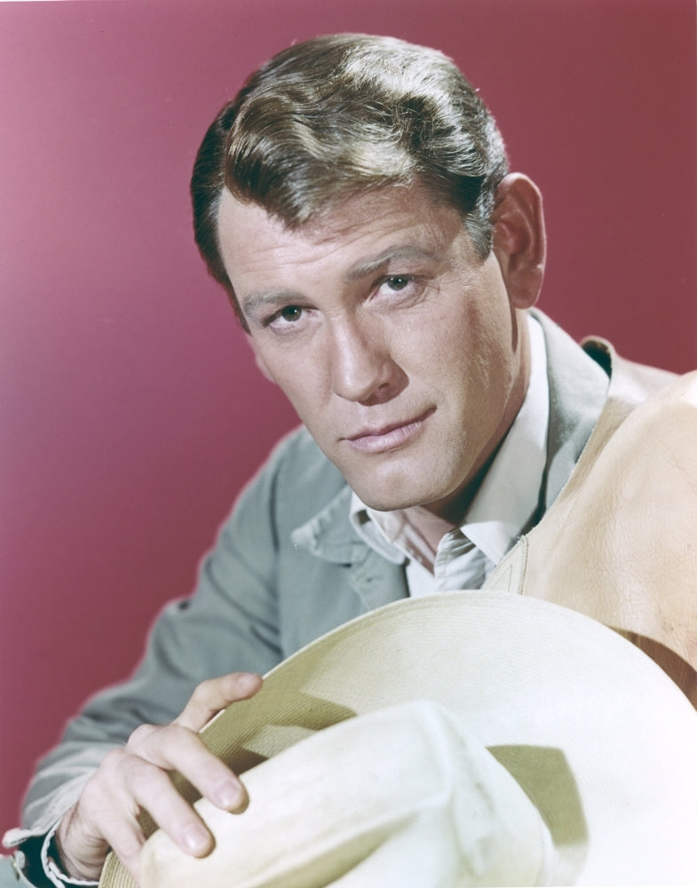 Earl Holliman Portrait in Red Background Photo Print Image 1