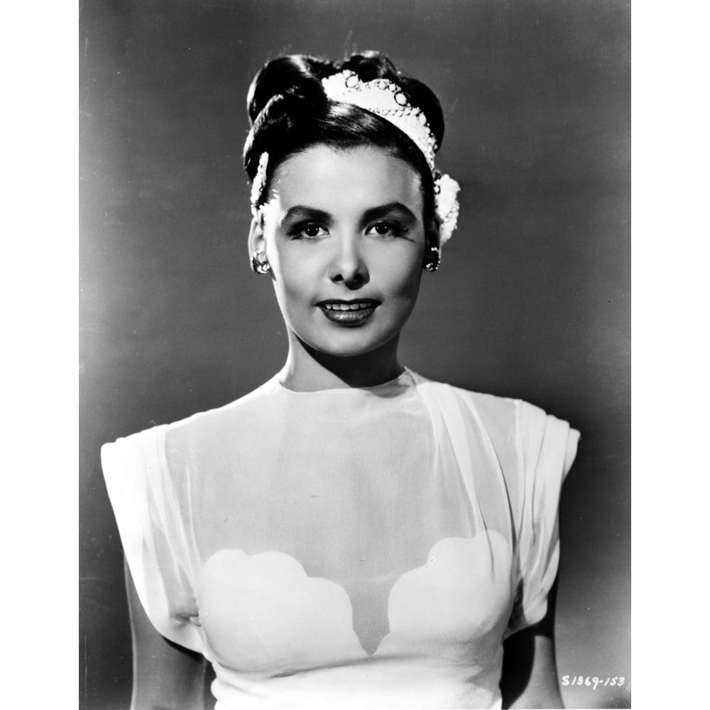 Lena Horne wearing Silk Dress with Hat Portrait in Black and White Photo Print Image 1