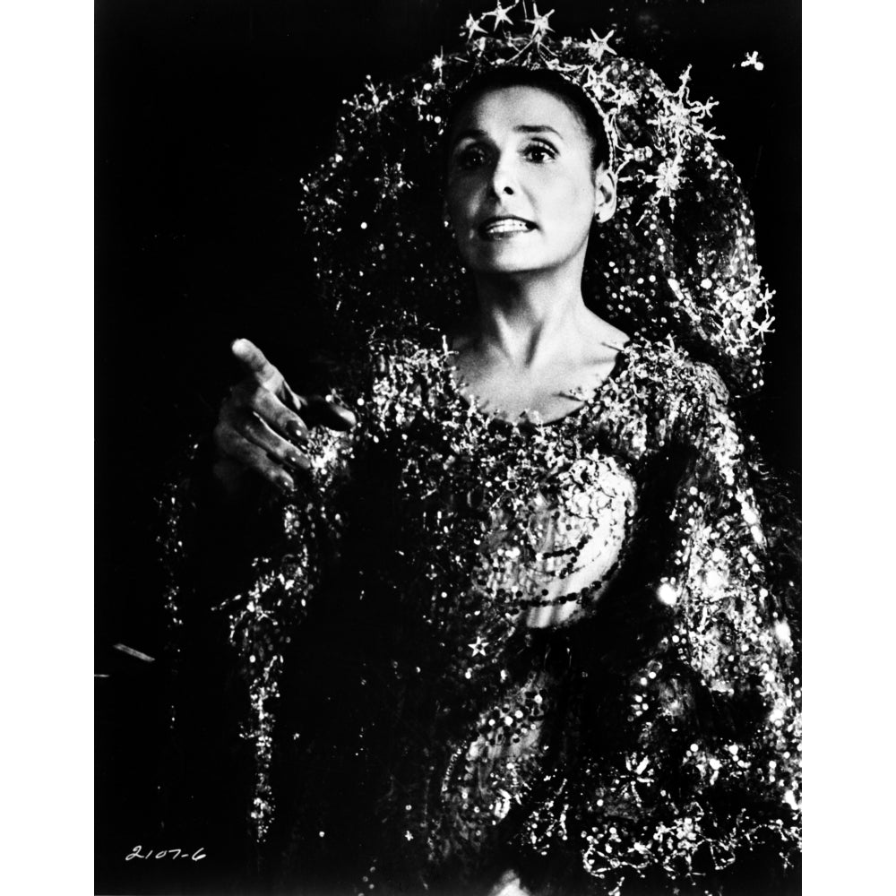 Portrait of Lena Horne in Black and White Photo Print Image 1