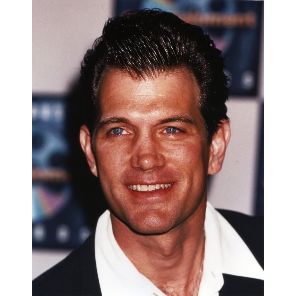 Chris Isaak Close Up Portrait in Black Coat with White Collar Photo Print Image 1