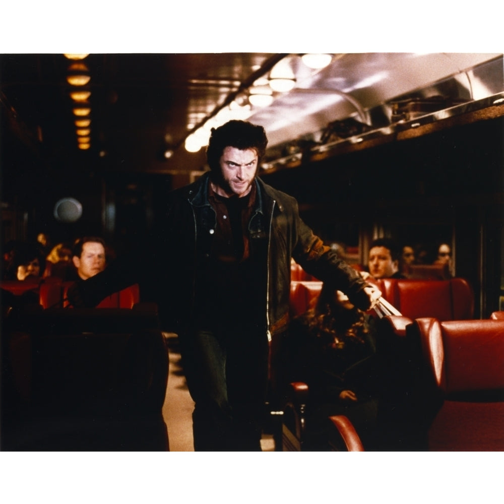 Hugh Jackman as Wolverine in X-Men Movie Walking on Aisle of a Vehicle Photo Print Image 1