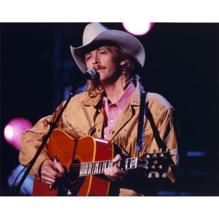 Alan Jackson Playing Guitar in Close Up Portrait Photo Print Image 1