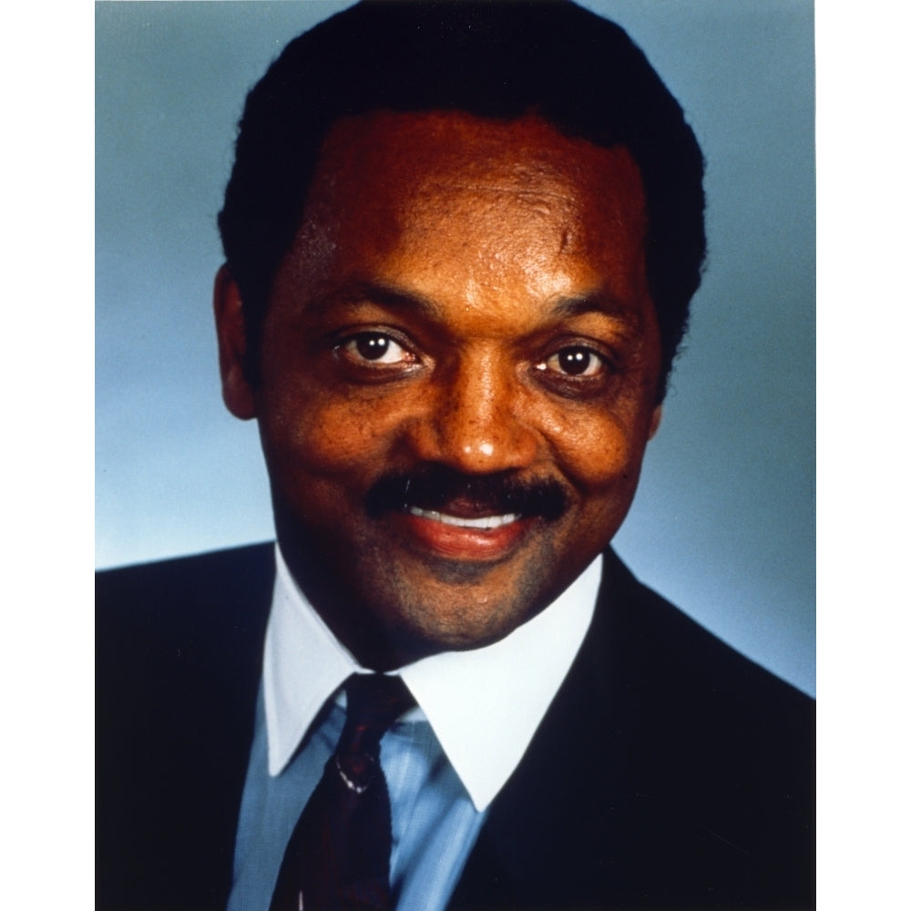 Jesse Jackson Close Up Portrait Photo Print Image 1