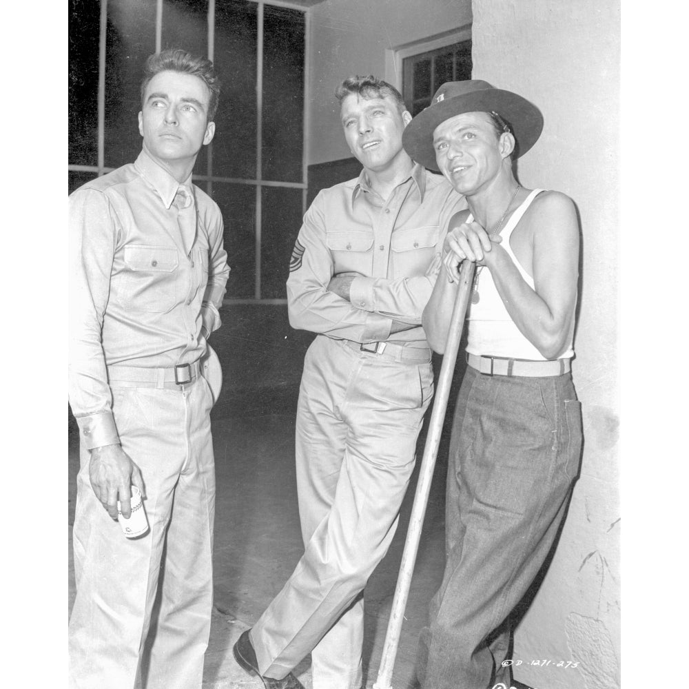 From Here To Eternity Three Men in Khaki Suit Looking at Something Photo Print Image 1