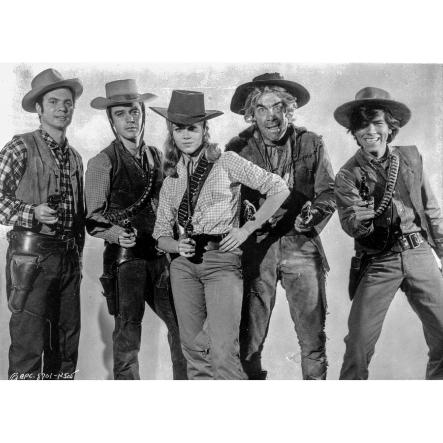 Cat Ballou Group Picture with Gun Photo Print Image 1