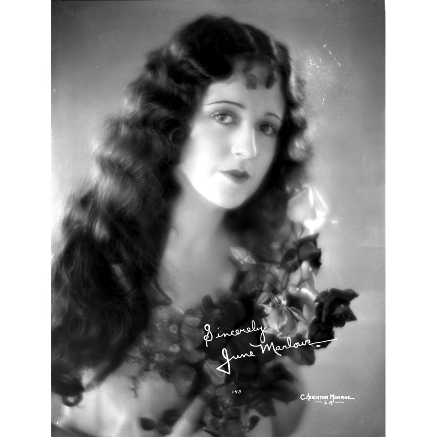 A Signed Portrait Of June Marlowe Photo Print Image 1