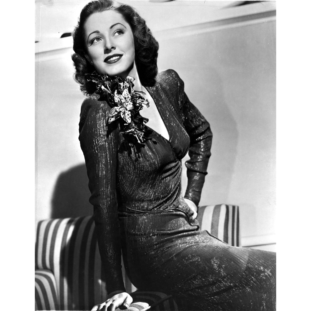 Eleanor Parker on a Long Sleeve sitting Photo Print Image 1