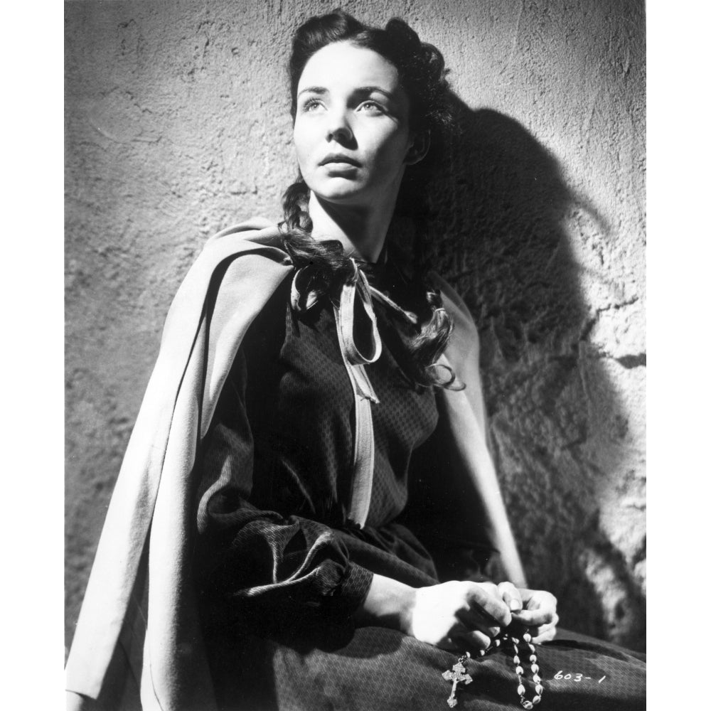 Jennifer Jones Holding a Holy Rosary Photo Print Image 1