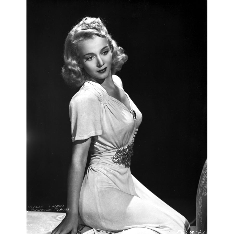 Carole Landis on a Dress sitting and Reclining Photo Print Image 1